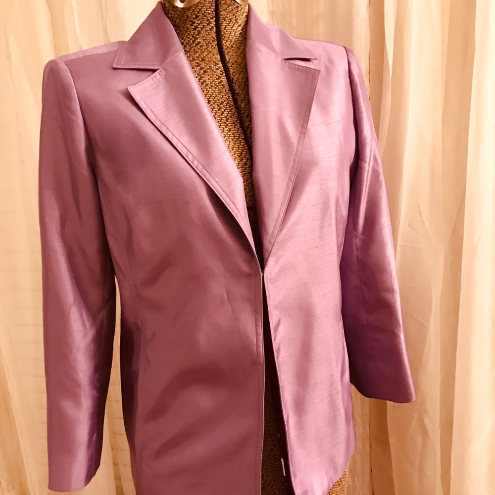 Lightweight Purple Button Back Blazer Jacket NWTsm